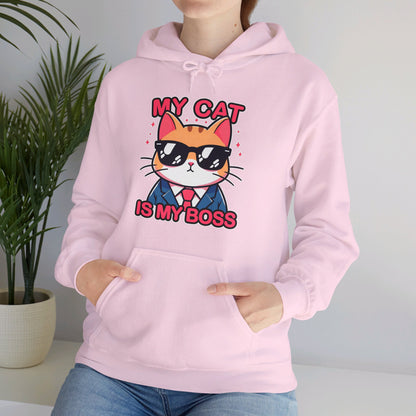 My Cat is my Boss Gender-Neutral Hoodie