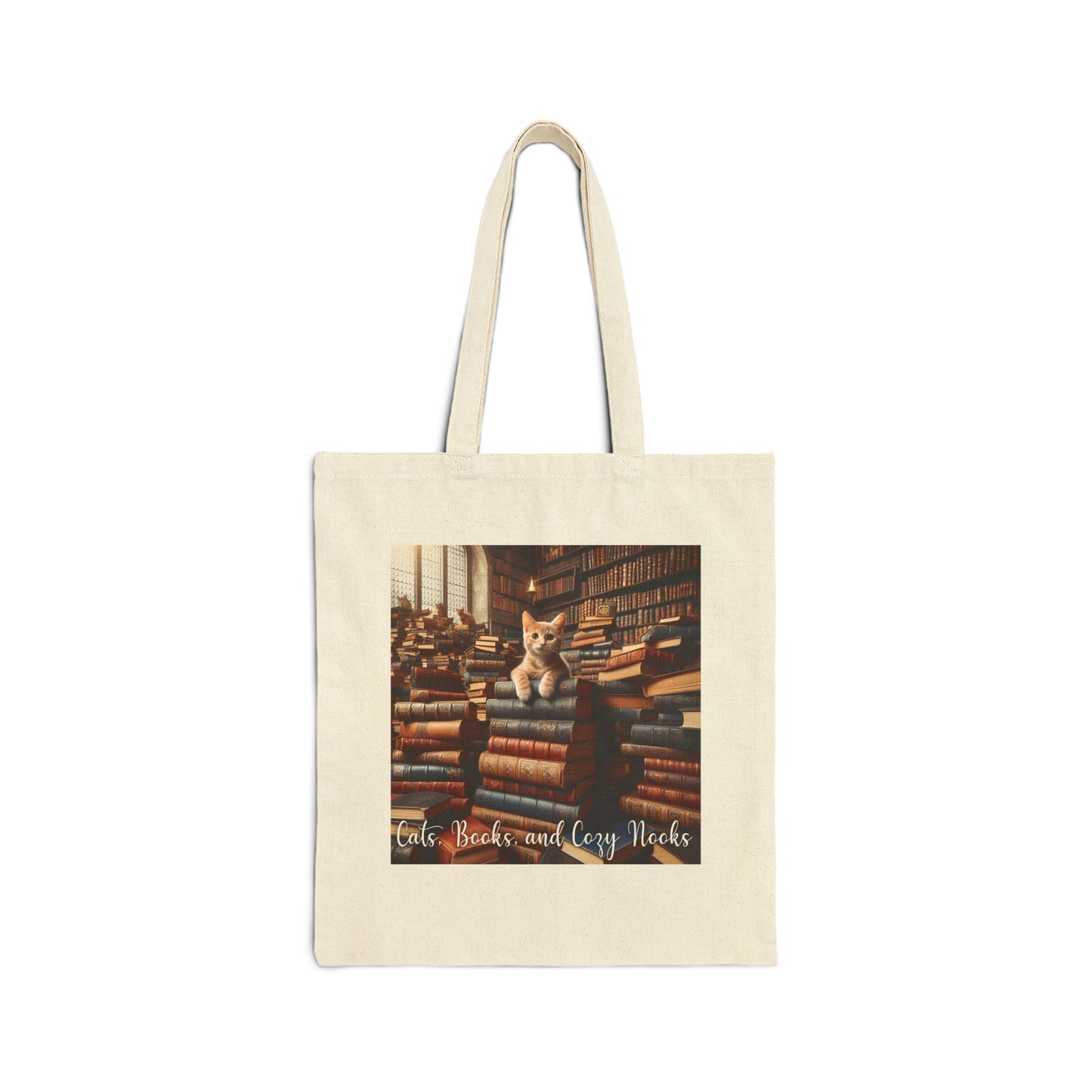 Cats, Books, and Cozy Nooks Tote