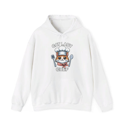 Cat Lady Chef Gender-Neutral Hoodie