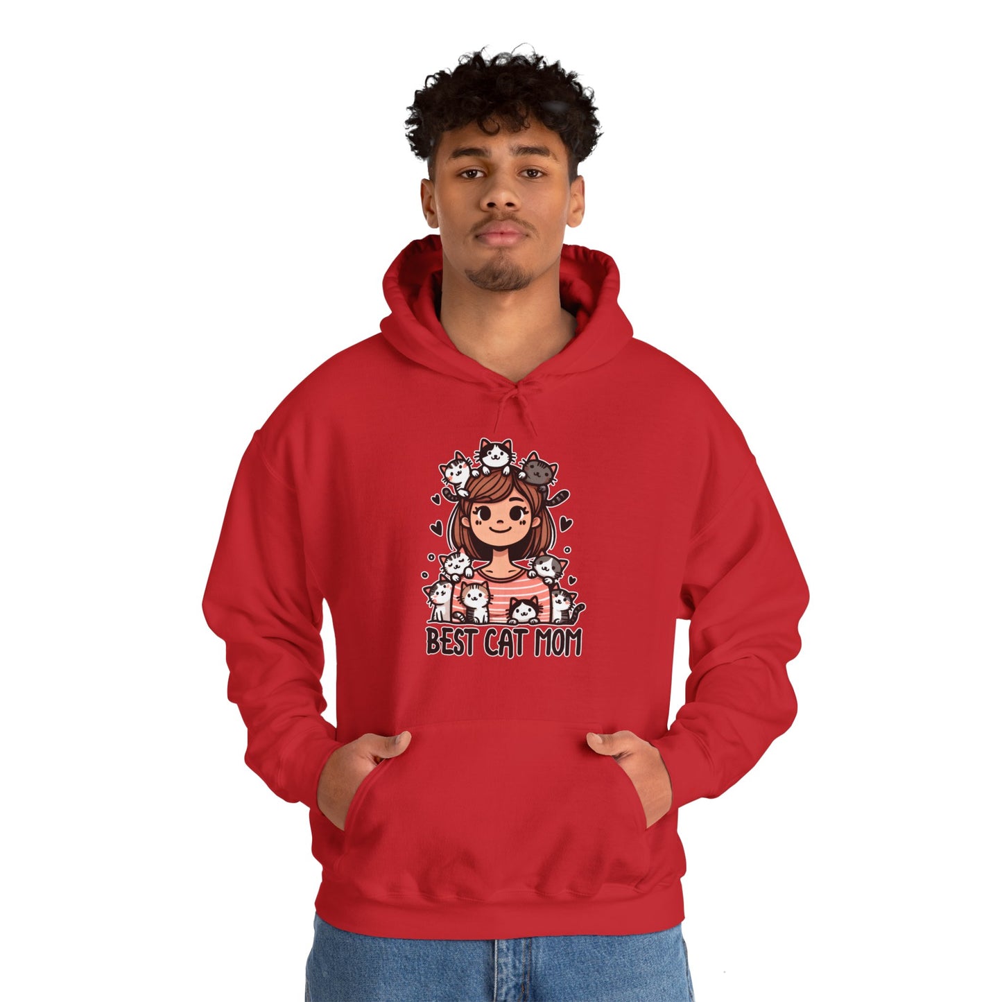 Best Cat Mom Gender-Neutral Hoodie