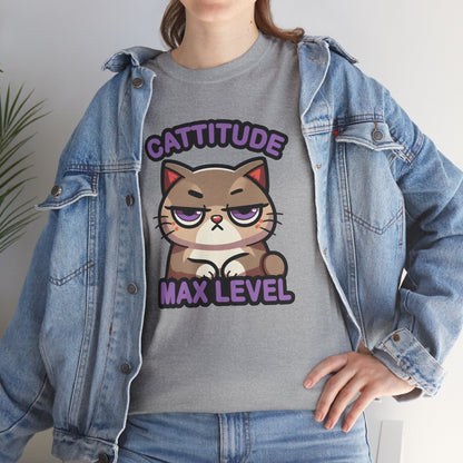 Cattitude Max Level T-Shirt