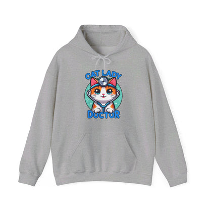 Cat Lady Doctor Gender-Neutral Hoodie