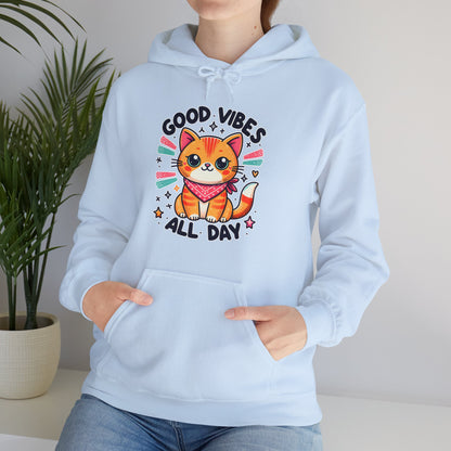 Good Vibes All Day Gender-Neutral Hoodie