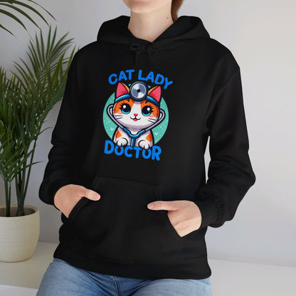 Cat Lady Doctor Gender-Neutral Hoodie