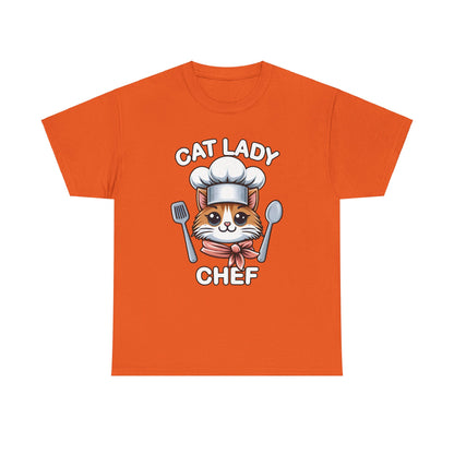 Cat Lady Chef T-Shirt