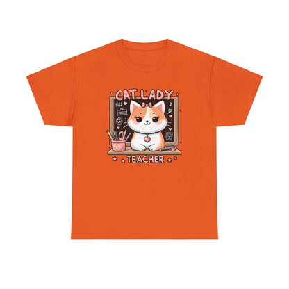 Cat Lady Teacher T-Shirt