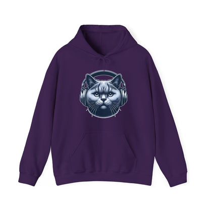 Headphones Cat Hoodie
