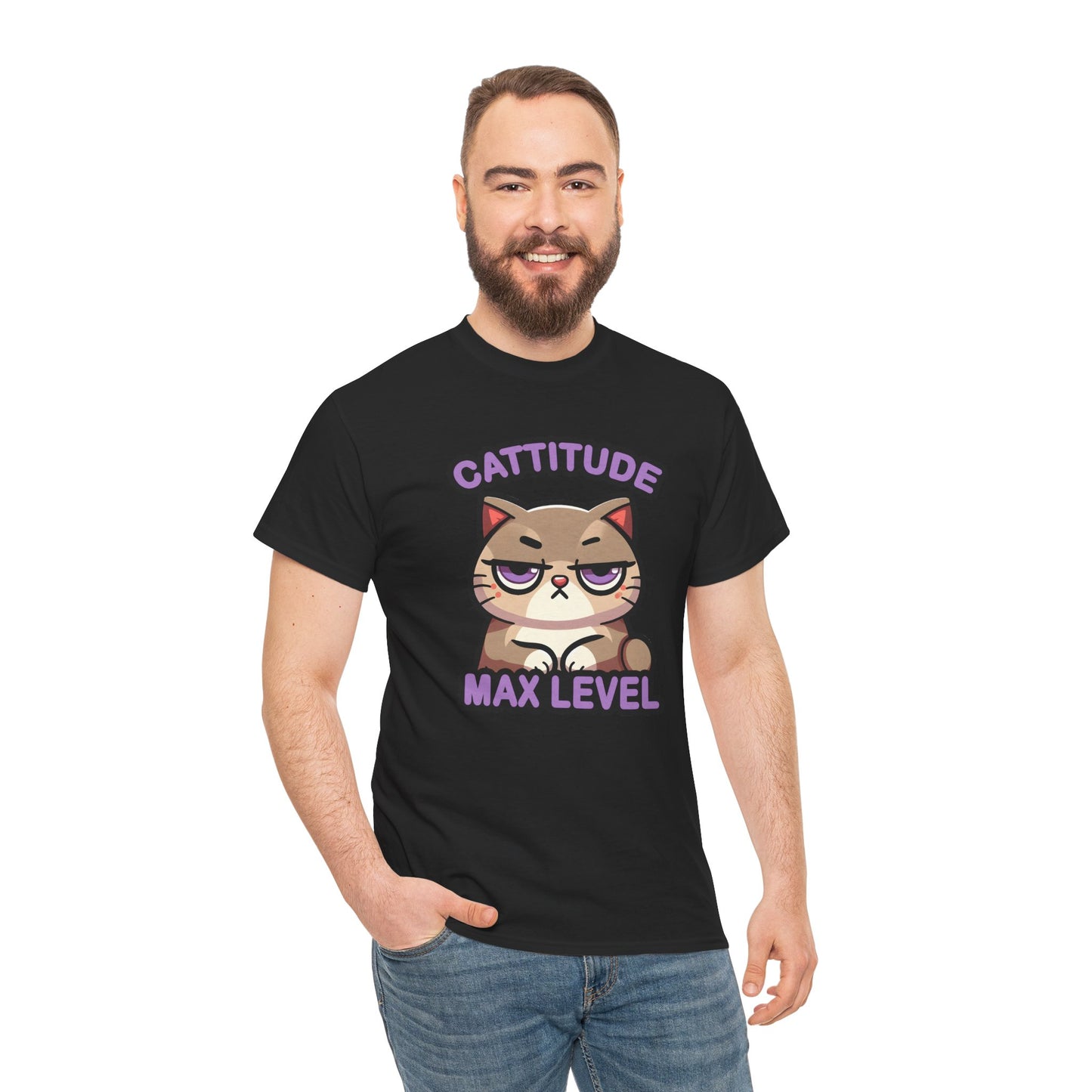 Cattitude Max Level T-Shirt