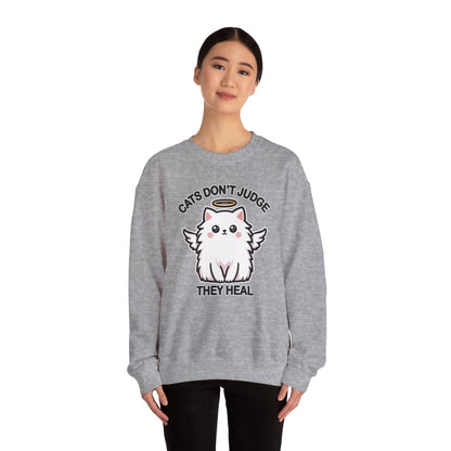 Cats Don't Judge, They Heal Sweatshirt