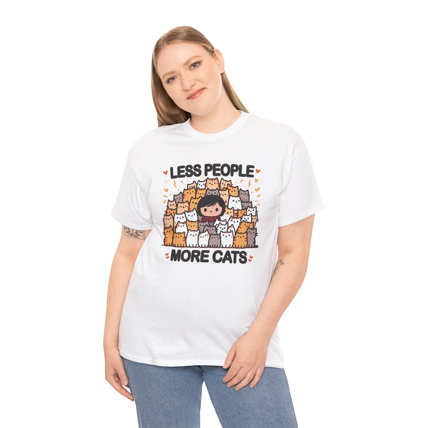 Less People More Cats T-Shirt