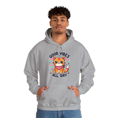Good Vibes All Day Gender-Neutral Hoodie