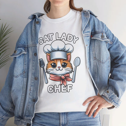 Cat Lady Chef T-Shirt