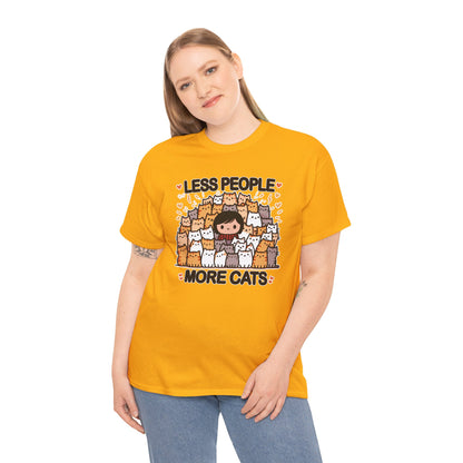 Less People More Cats T-Shirt