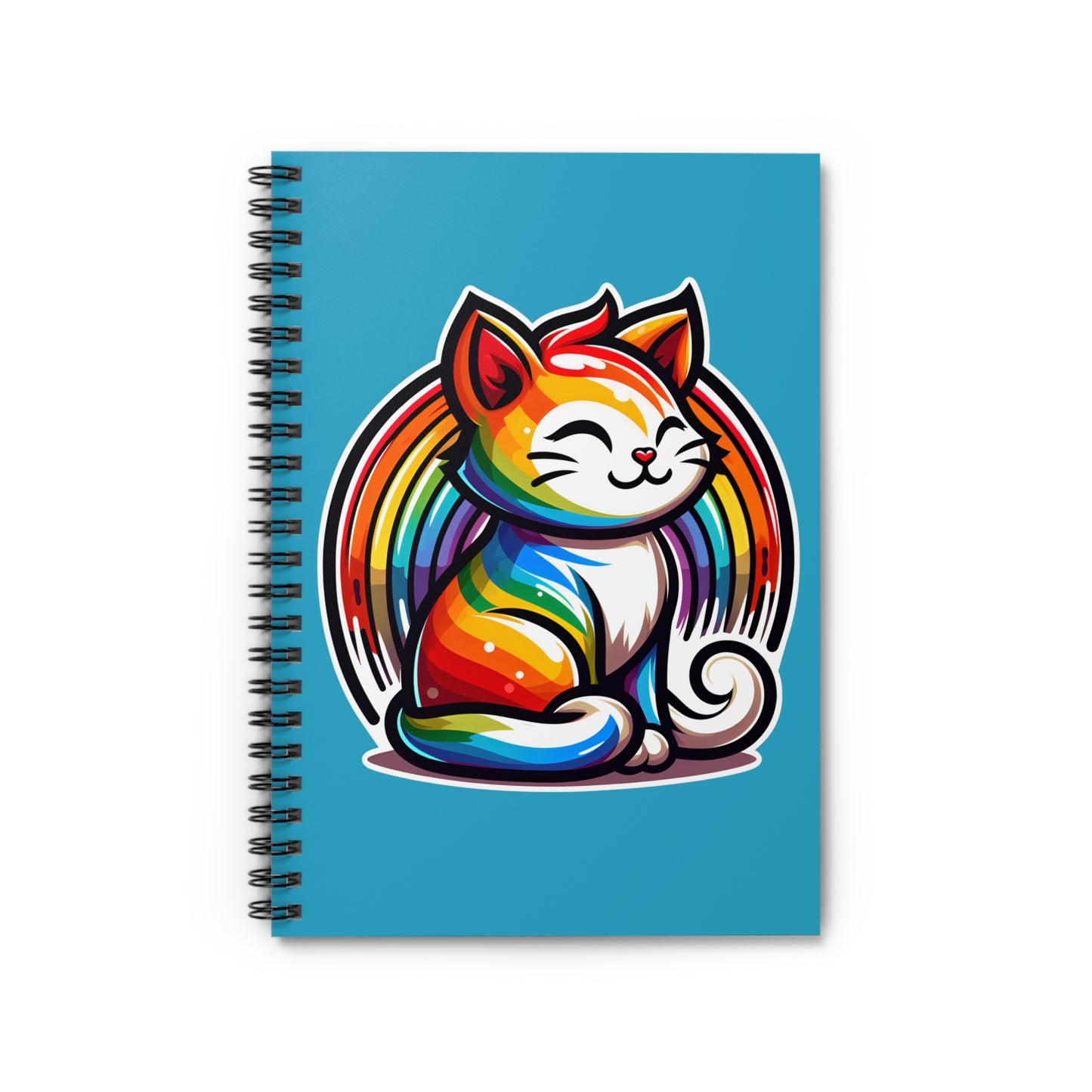 Rainbow Cat Spiral Notebook