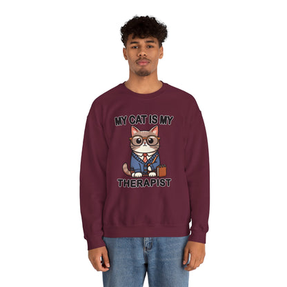 My Cat is My Therapist Sweatshirt