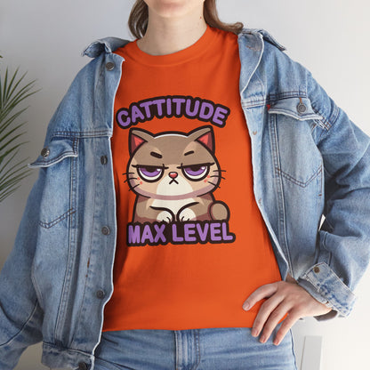 Cattitude Max Level T-Shirt