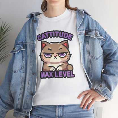 Cattitude Max Level T-Shirt