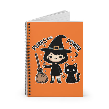 Purrs and Power Notebook