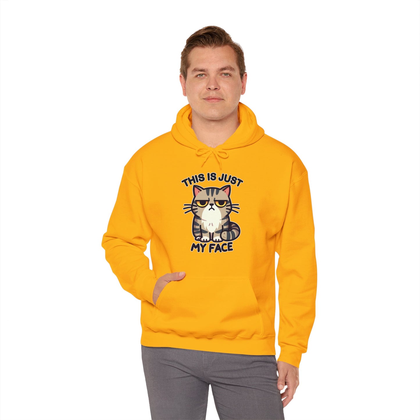 This is Just My Face Gender-Neutral Hoodie