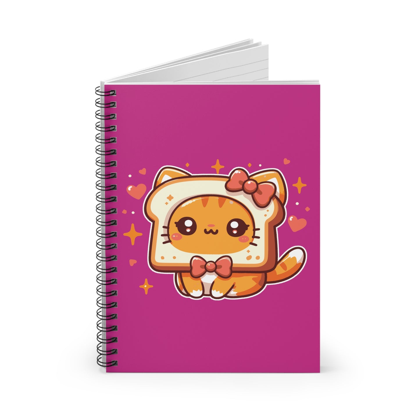 Toast Cat Spiral Notebook