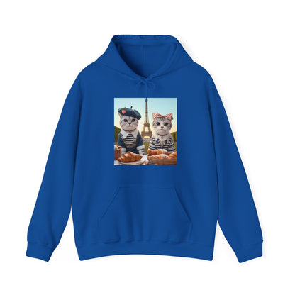 Cats in Paris Gender-Neutral Hoodie