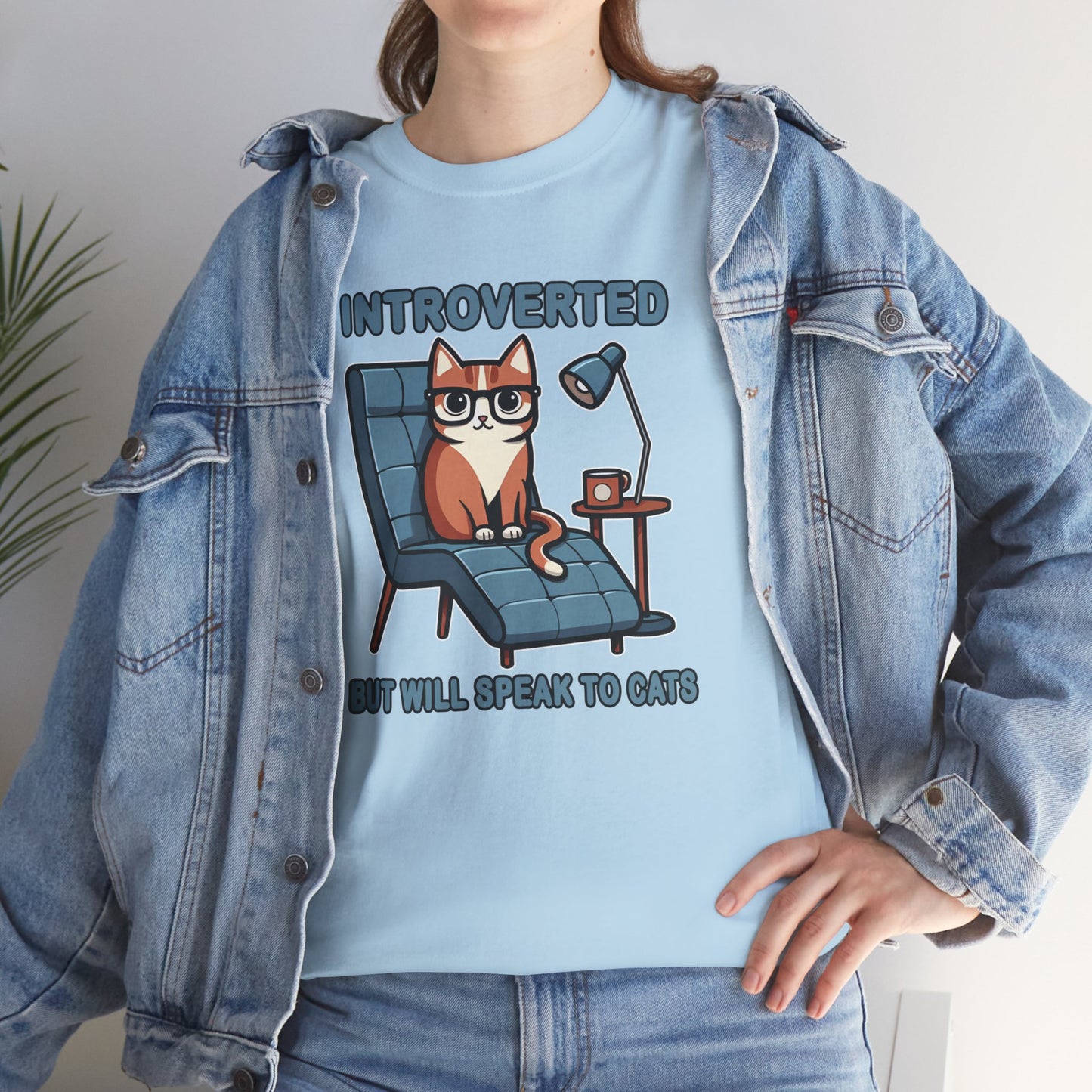 Introvert, But Will Speak to Cats T-Shirt