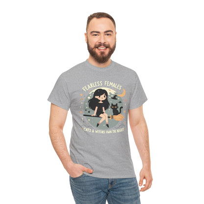 Fearless Females: Cats & Witches Own the Night T-Shirt