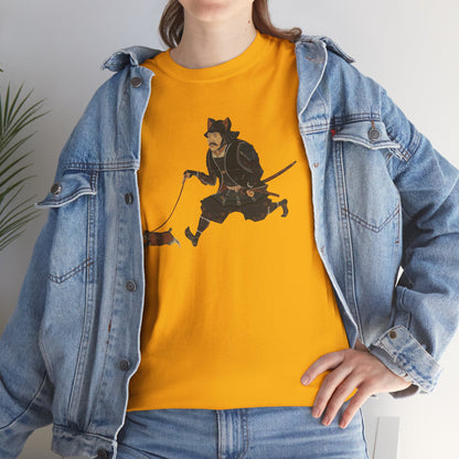 Samurai Walking Cat T-Shirt