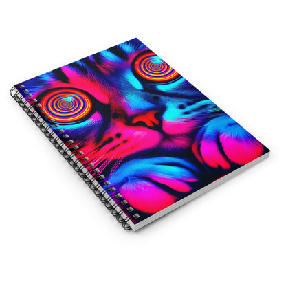 Hypnosis Cat Spiral Notebook