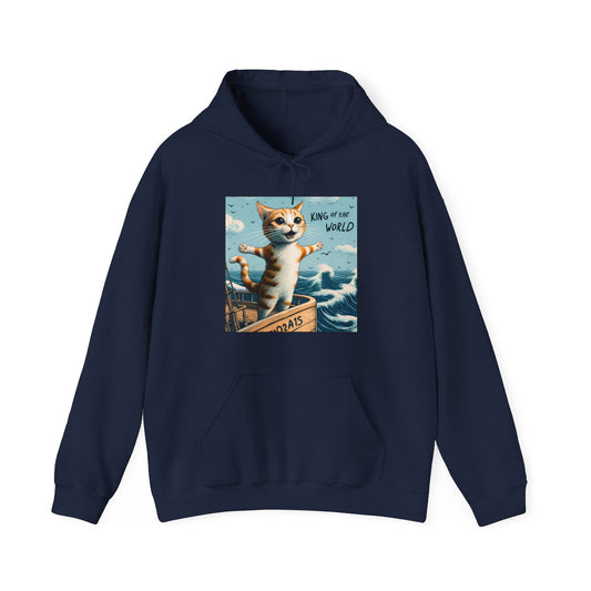 King of the World Gender-Neutral Hoodie