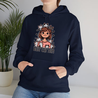Best Cat Mom Gender-Neutral Hoodie