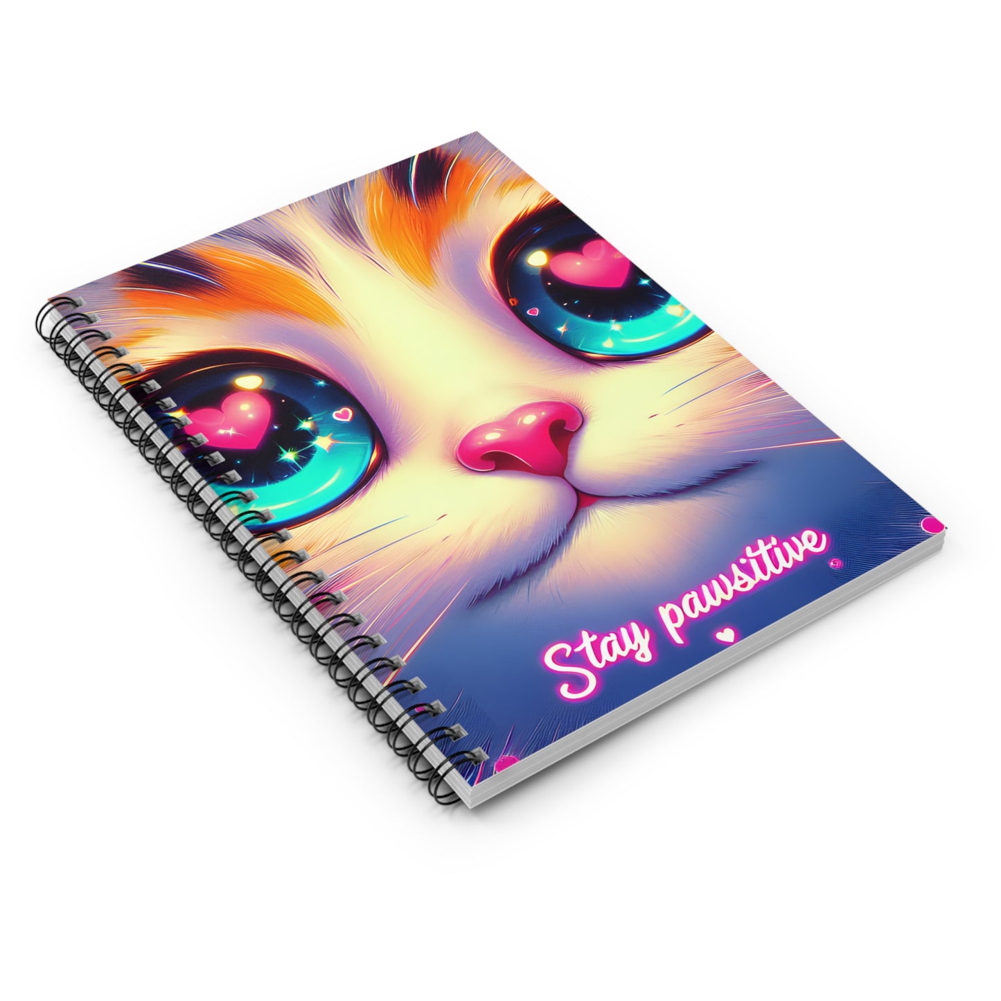 Stay Pawsitive Spiral Notebook