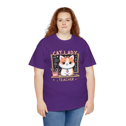 Cat Lady Teacher T-Shirt