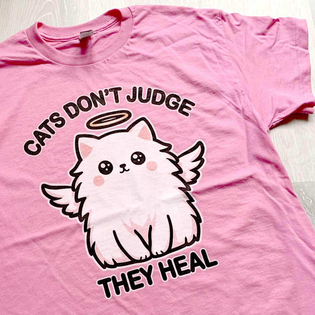 Cats Don't Judge They Heal T-Shirt