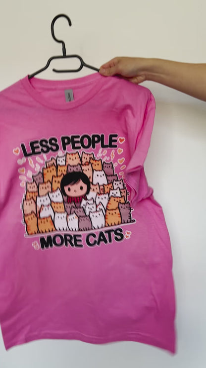 Less People More Cats T-Shirt